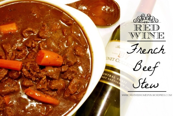 Red Wine French Beef Stew #autumn #fallrecipe #dinner #beef #delicious 