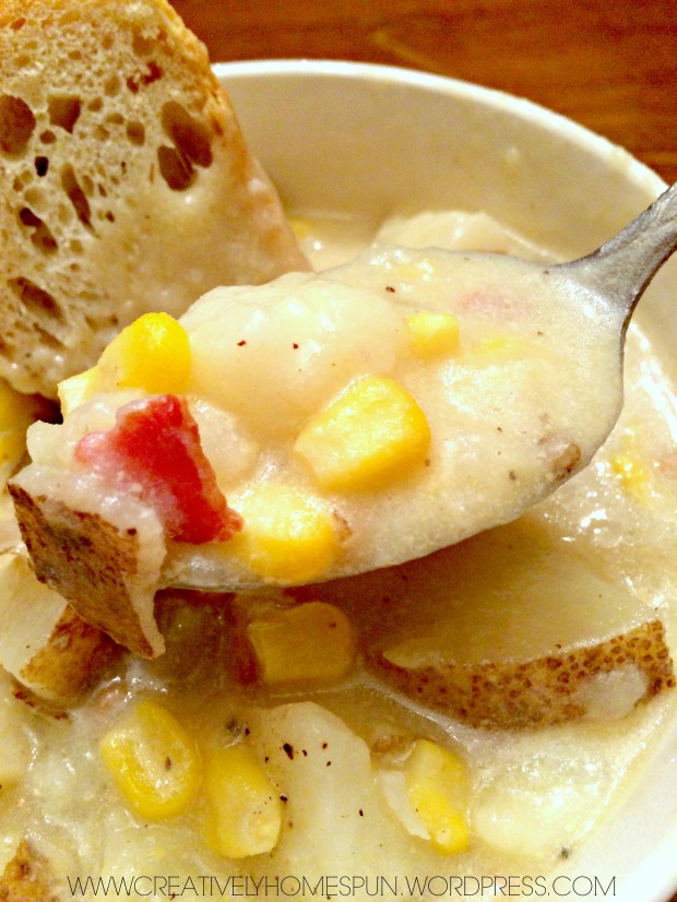 Loaded Creamy Potato Soup #wintermeal #soup #potato #recipe #food #easymeal